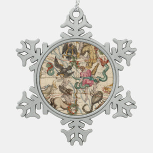 Winter Solstice Tin Sneeuwvlok Ornament