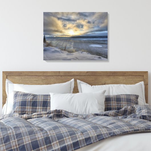 Winter Solstice Turnback Arm Canvas Afdruk (Insitu (Slaapkamer))