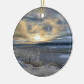 Winter Solstice Turnback Arm Keramisch Ornament (Links)