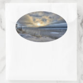 Winter Solstice Turnback Arm Ovale Sticker (Tas)