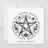 Winter Solstice Twig Star Pentacle Wicca