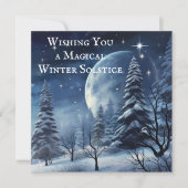 Winter Solstice Vakantie Groeten Kaart (Voorkant)