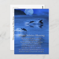 Winter Solstice Yule met dolfijnen