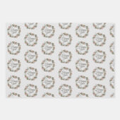 Winter Solstice Yule Wrapping Paper Set van 3 (Voorkant 2)