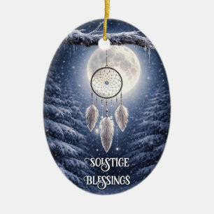 Winter Solstitium Joelfeest Droomvanger Keramisch Ornament