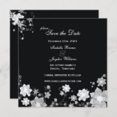 Winter Sparkle Wedding Save the Date Kaart (Voorkant / Achterkant)