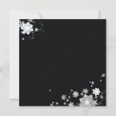 Winter Sparkle Wedding Save the Date Kaart (Achterkant)