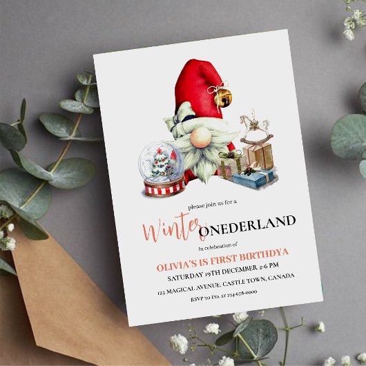 Winter Speelgoed Scandinavië Leuk Verjaardagsfeest Kaart