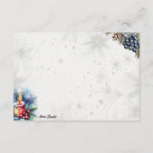 Winter Spice Basic Blank Recept Kaart (Achterkant)