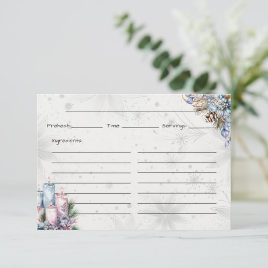 Winter Spice Basic Recept Kaart (Staand voorkant)