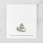 Winter Splendor Kerstboom Vakantie Party (Buitenkant ongevouwen)