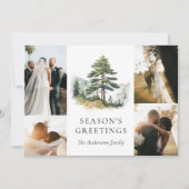 Winter Splendor Kerstvakantie fotocollage Kaart (Voorkant)