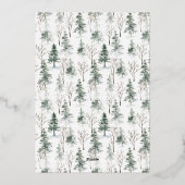 Winter Splendor | Vrijdag Folie Uitnodiging (Achterkant)