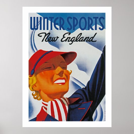 Winter Sport New England Poster (Voorkant)
