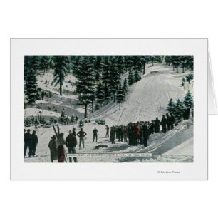 Winter Sport Scene in Charleston Mountain