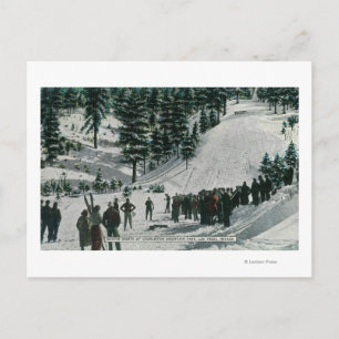 Winter Sport Scene in Charleston Mountain Briefkaart