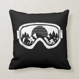 Winter Sport Ski Snowboard Sneeuwlandschap Kussen