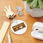 Winter Sports Road Sign Sleutelhanger