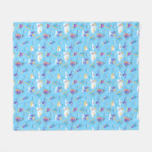 Winter Sports Skating Skiing Pattern Fleece Deken (Voorkant (Horizontaal))