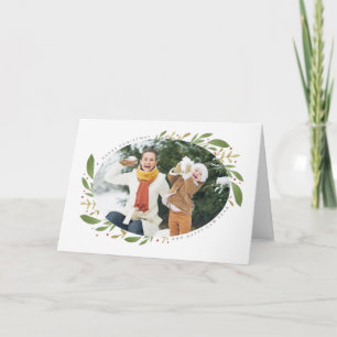 Winter Sprigs Carte de voeux photo de Noël