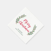 Winter Springs Kerst Cocktail Servet (Hoek)