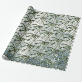 Winter Spruce Tree Branches Cadeaupapier (Uitgerold)