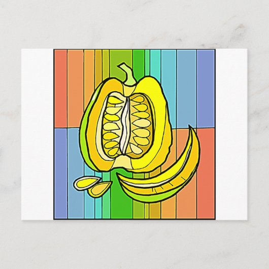 Winter Squash Briefkaart (Voorkant)