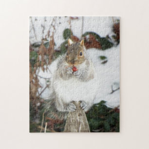 Winter Squirrel Puzzle Legpuzzel
