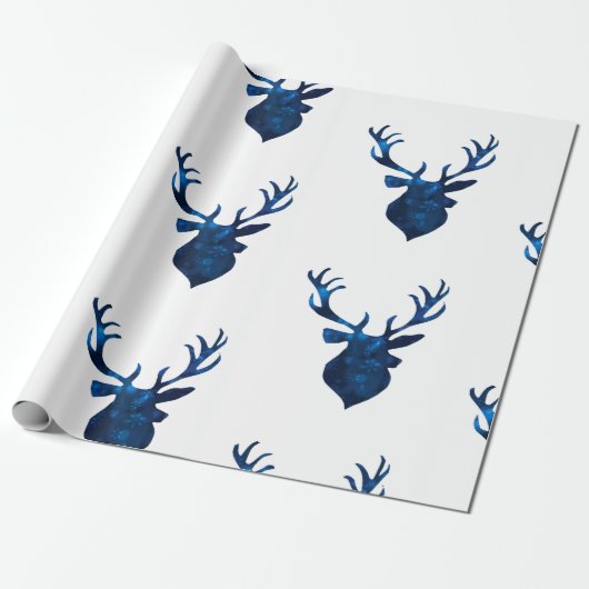 Winter Stag Cadeaupapier (Uitgerold)