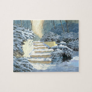 Winter Stairs Jigzaag Puzzle Legpuzzel