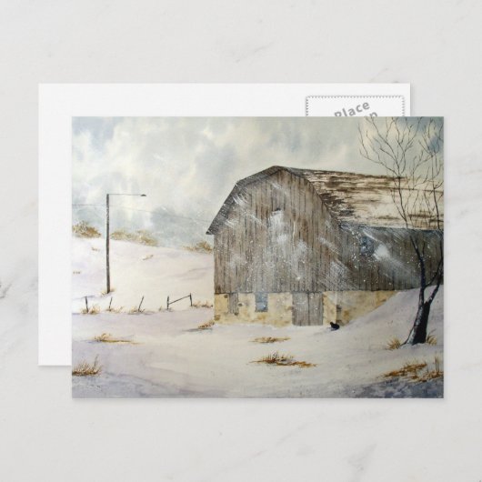 Winter Storm Warning Briefkaart (Voorkant / Achterkant)