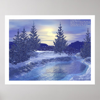 Winter Stream #2 met Proverbs Poster