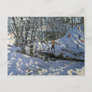 Winter Stream Derbyshire Briefkaart