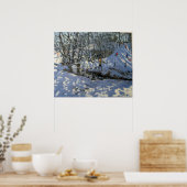 Winter Stream Derbyshire Poster (Keuken)