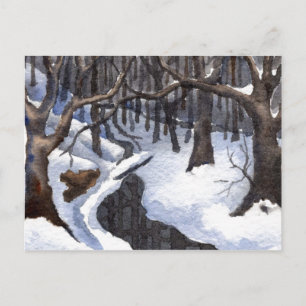 "Winter Streams #1" Briefkaart Landwegen