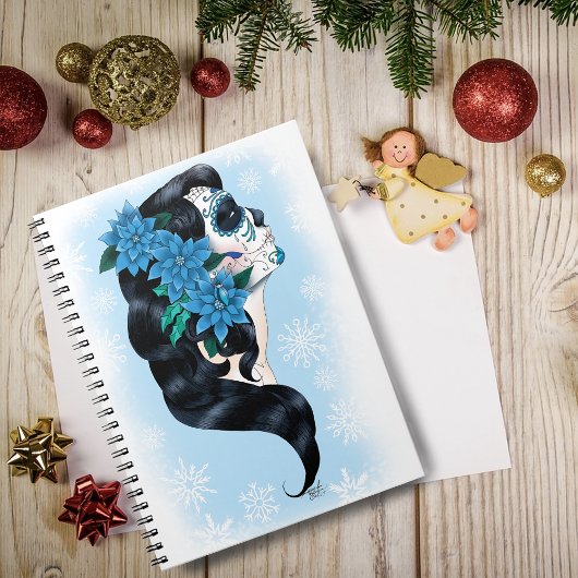 Winter Sugar Skull Notitieboek