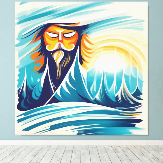 Winter Sun Canvas Afdruk (Insitu (Houten vloer))