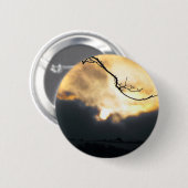 Winter Sun Ronde Button 5,7 Cm (Voorkant /achterkant)