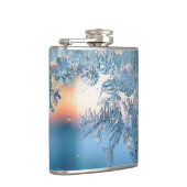 Winter Sunlight Through Frosted Ice Crystals Glass Heupfles (Rechts)