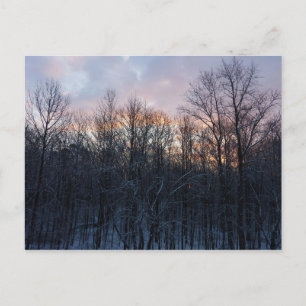 Winter Sunrise I Pastel Natuur Landschap Briefkaart