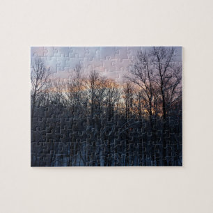 Winter Sunrise I Pastel Natuur Landschap Legpuzzel
