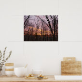 Winter Sunrise II Poster (Keuken)