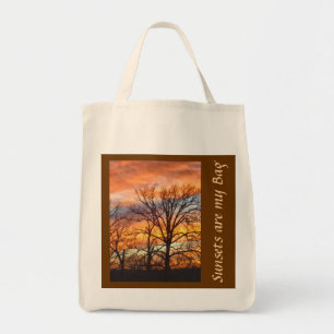 Winter Sunset 1 Aangepaste tas