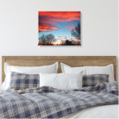 Winter Sunset Canvas Print (Insitu (Slaapkamer))