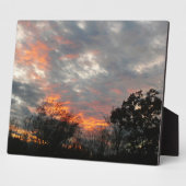 Winter Sunset Natuur Landscape Photography Fotoplaat (Zijkant)