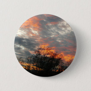Winter Sunset Natuur Landscape Photography Ronde Button 5,7 Cm