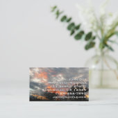 Winter Sunset Natuur Landscape Photography Visitekaartje (Staand voorkant)