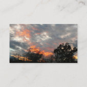 Winter Sunset Natuur Landscape Photography Visitekaartje (Achterkant)