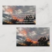 Winter Sunset Natuur Landscape Photography Visitekaartje (Voorkant / Achterkant)