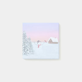 winter sunset post-it® notes